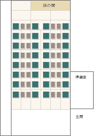 料亭18号 脚付き膳式 40名