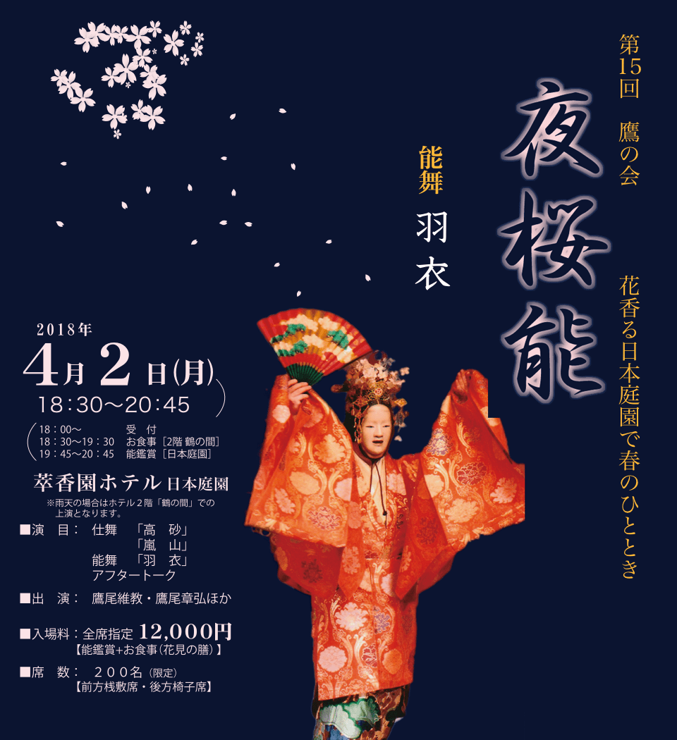 第15回 鷹の会 夜桜能